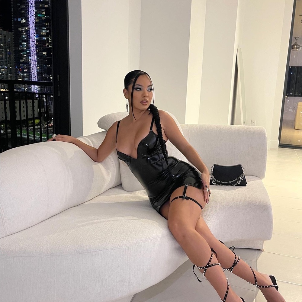 Voight by Valentina latex dress (M).